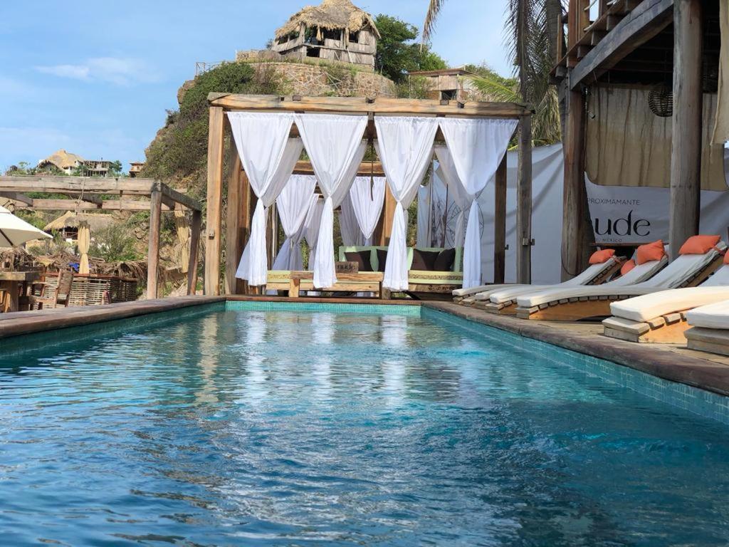 Hotel Nude Zipolite & Beach Club Esterno foto