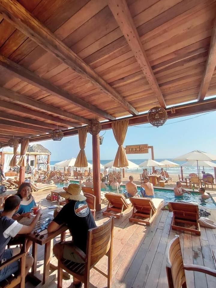 Hotel Nude Zipolite & Beach Club Esterno foto